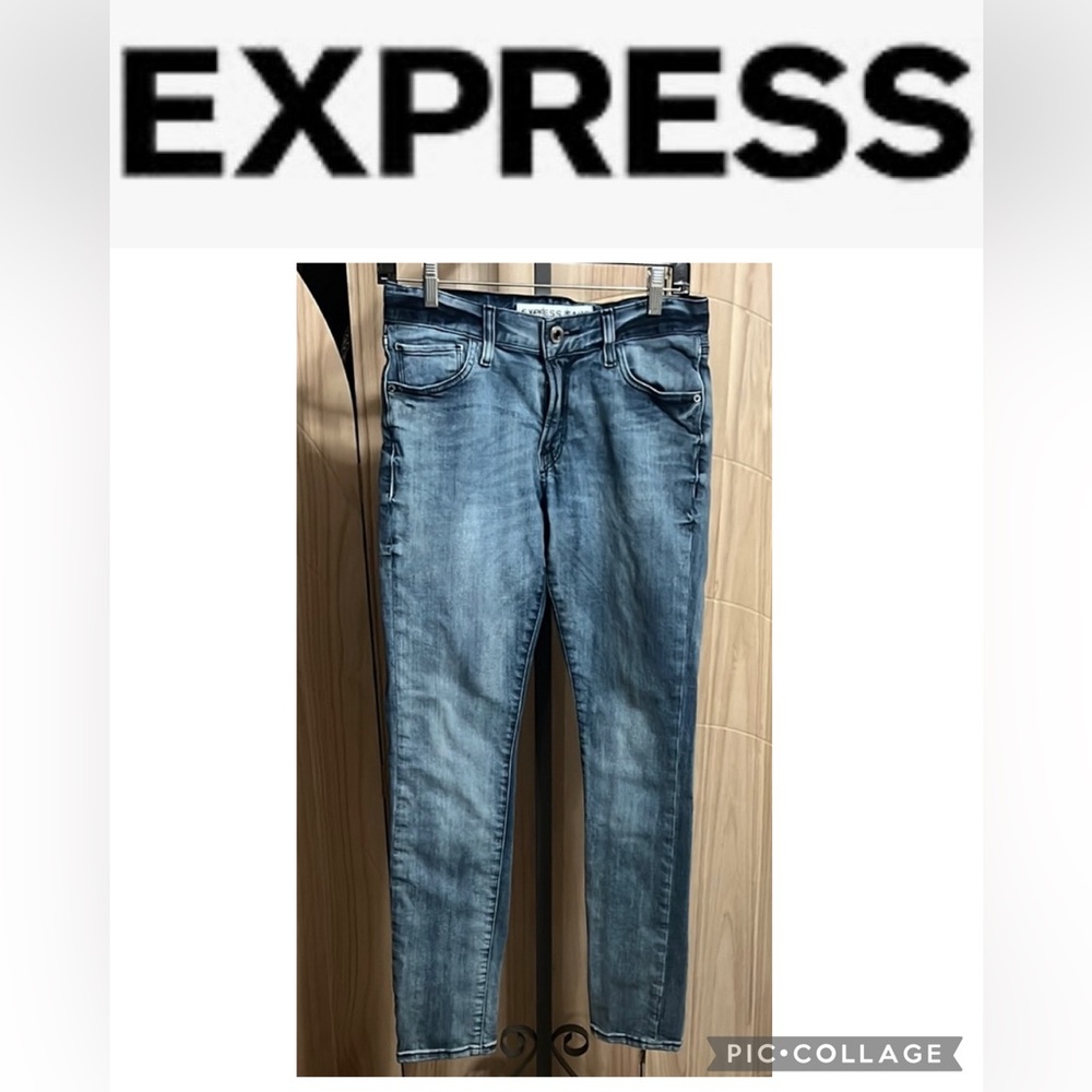 Express Men's Skinny Jeans - Light Blue